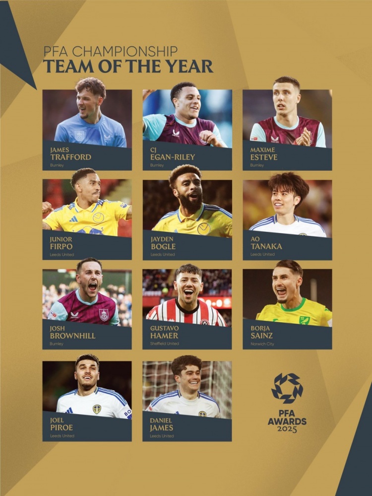 日本国脚田中碧入选PFA英冠赛季最佳阵容,本赛季49场贡献5球2助攻