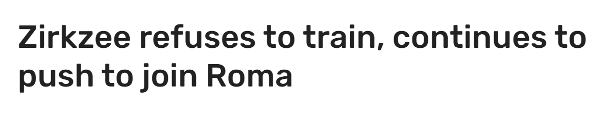 半岛体育官方网站-曝齐尔克泽罢训逼曼联批准转会！去罗马能打主力，留队无缘世界杯